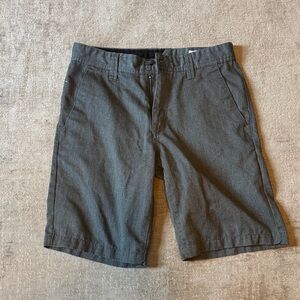 Volcom Charcoal Flat Front Shorts